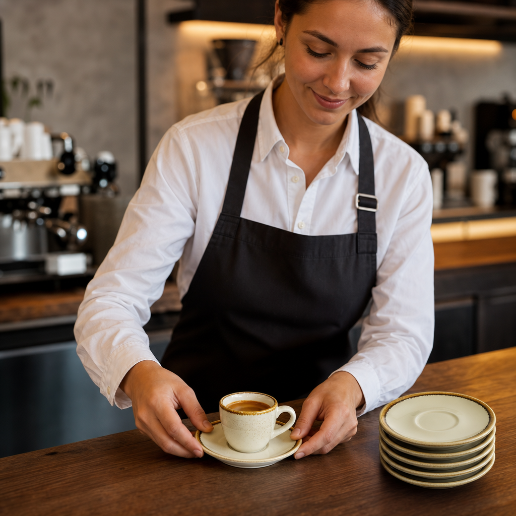 Espresso Saucers 115mm Porcelain for Artisan Presentation (Pack of 6)