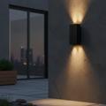 Metal Black Wall Light for Outdoor Spaces
