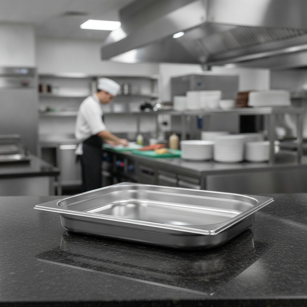 Stainless Steel 2/3 Gastronorm Tray 1.35L for Efficient Service