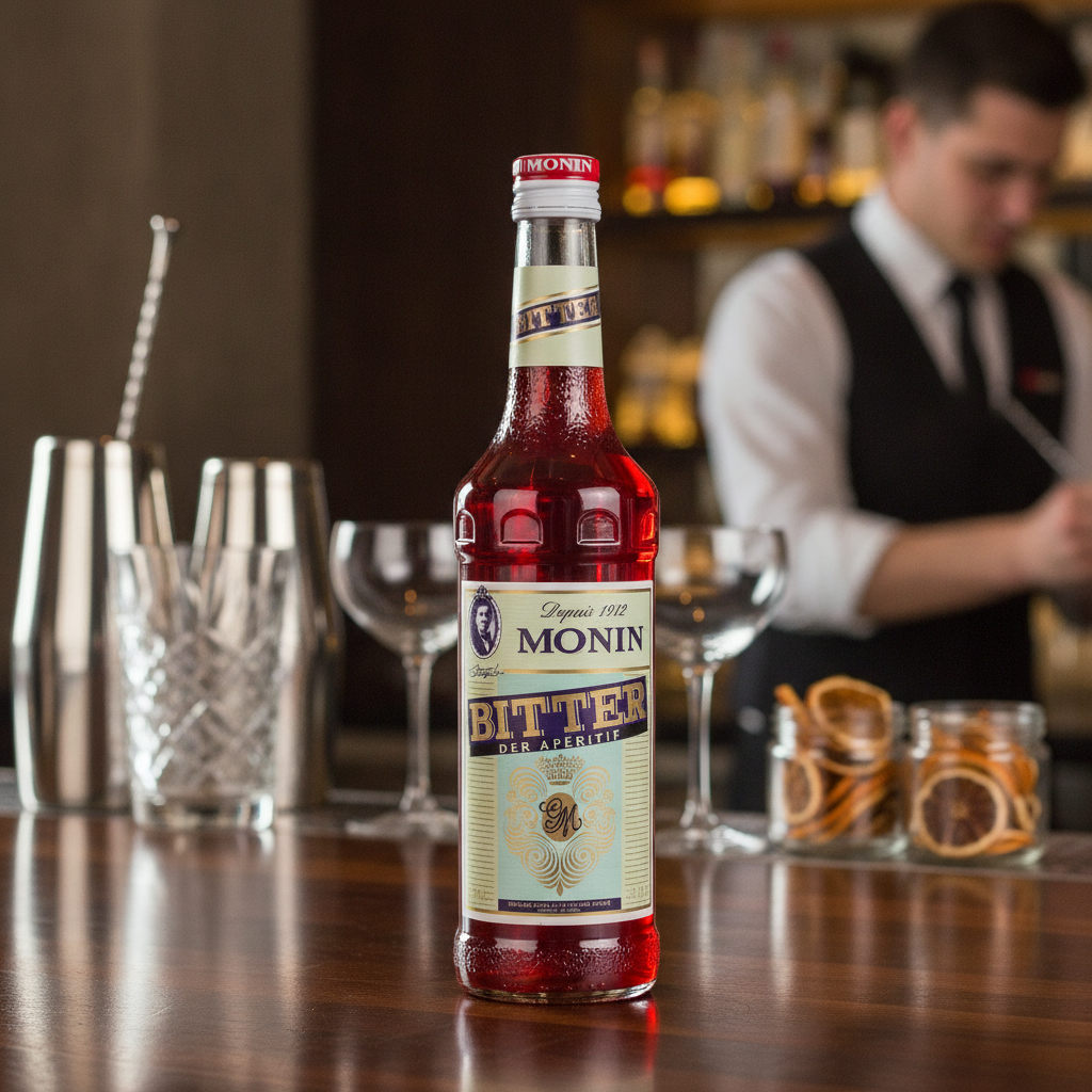 Glass Bitter Syrup 700ml for Cocktails & Mocktails