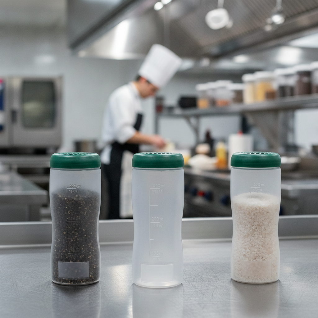 Plastic Coarse Seasoning Dispenser 350g for Food Preparation