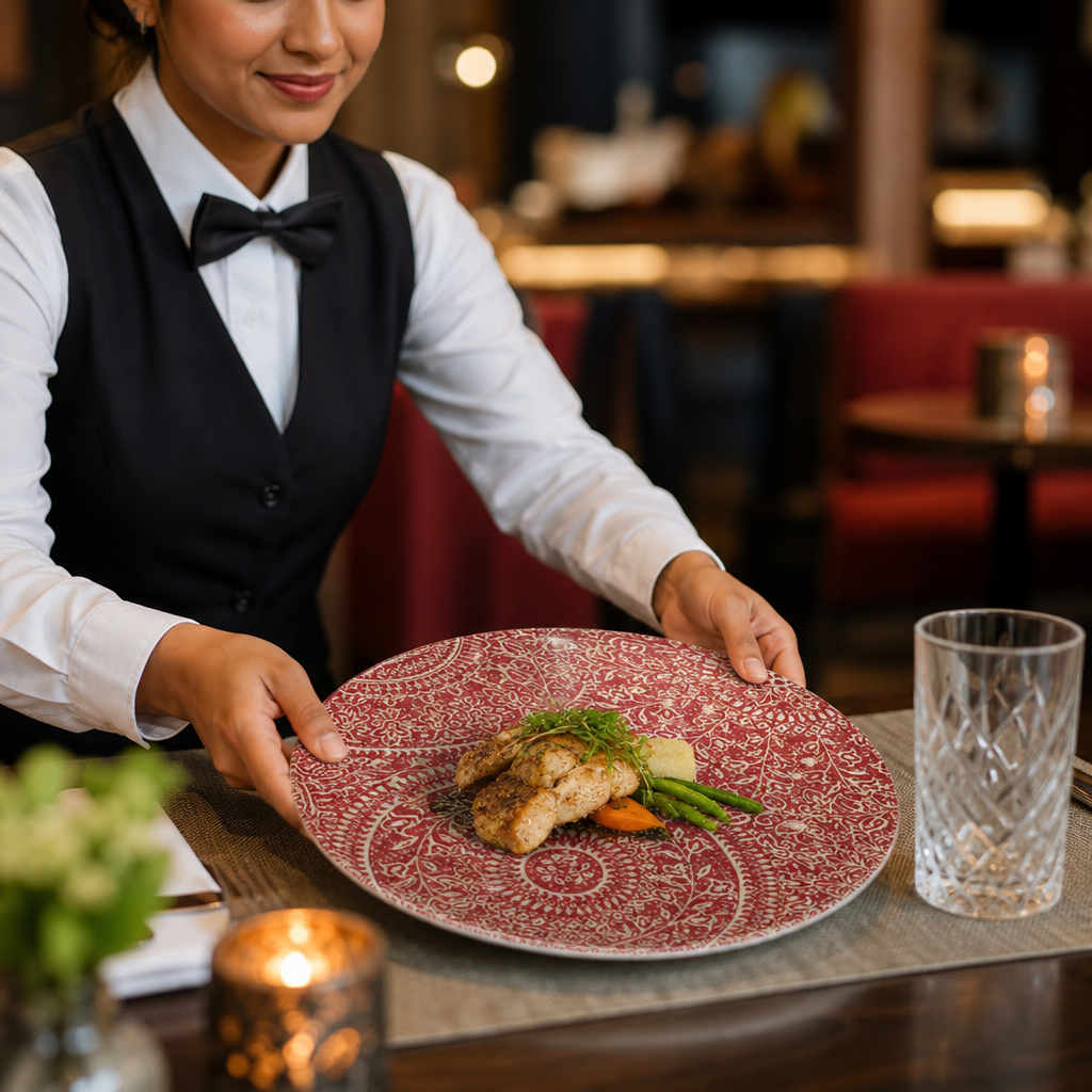 Durable Plates 279mm Melamine for Dining Settings (Pack of 12)