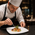 Square Plates 240mm Porcelain for Fine Dining (Pack of 12)