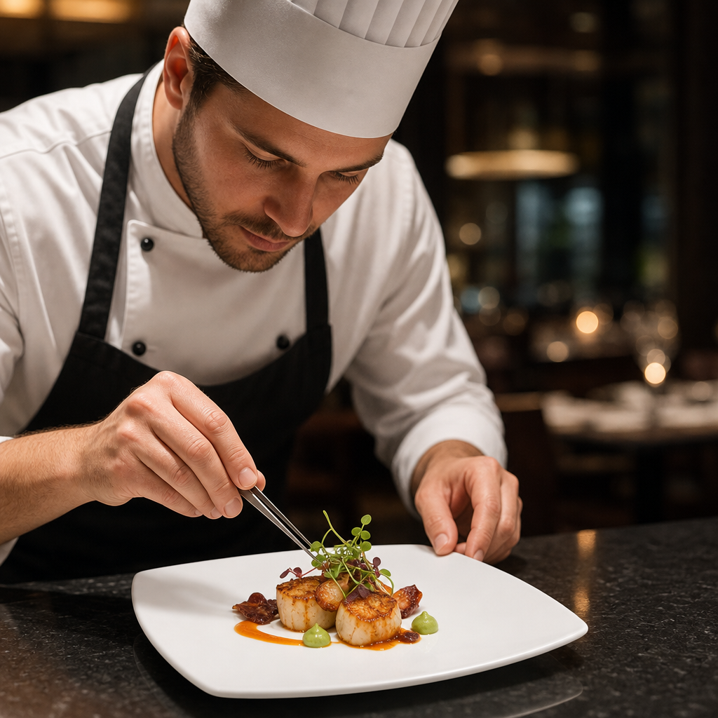 Square Plates 240mm Porcelain for Fine Dining (Pack of 12)