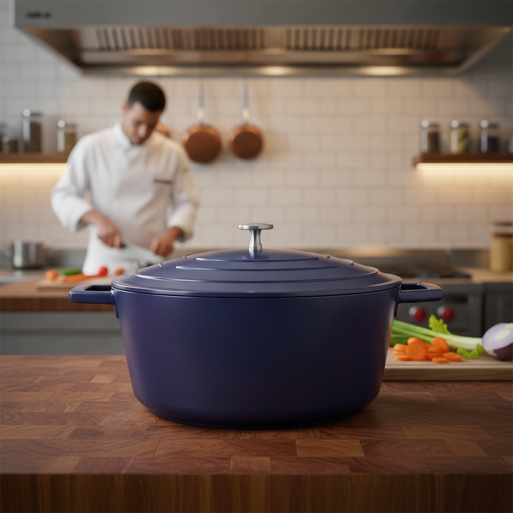 Cast Aluminium Casserole Dish 5L for Home Cooking