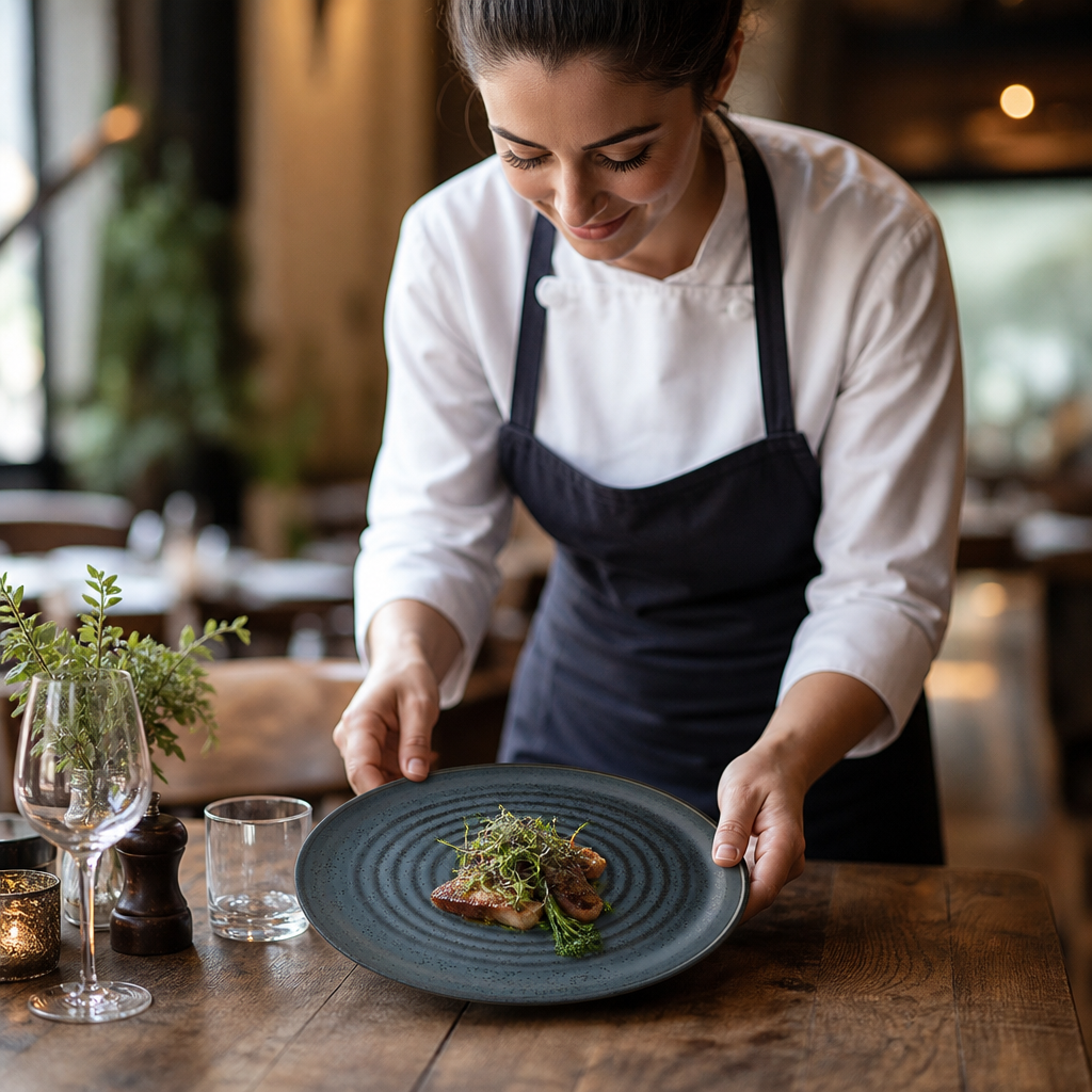Plates 190mm Porcelain for Rustic Dining (Pack of 12)