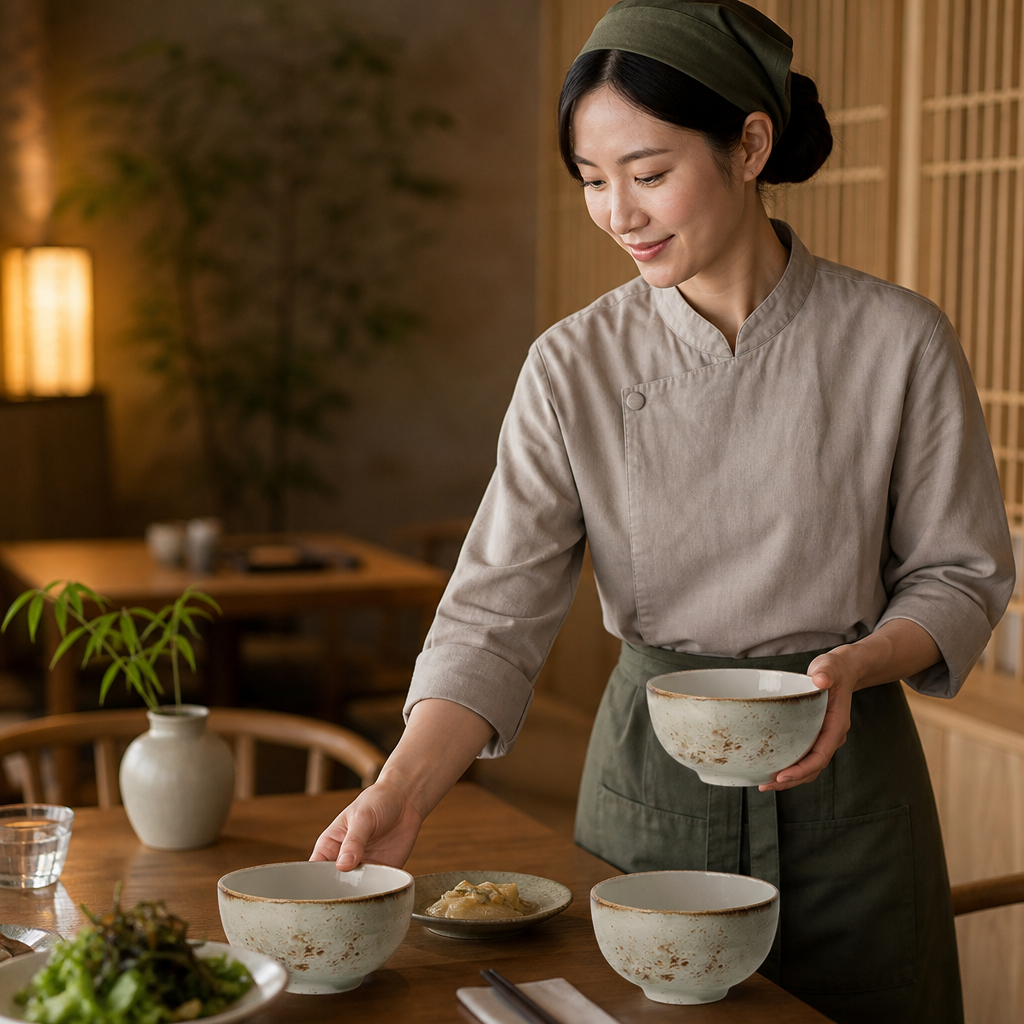 Chinese Bowls 127mm Green Porcelain for Casual Cafés (Pack of 12)
