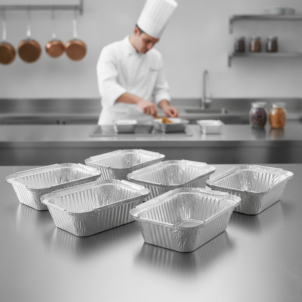 Aluminium Foil Containers 250ml for Food Storage & Transport (Pack of 50)