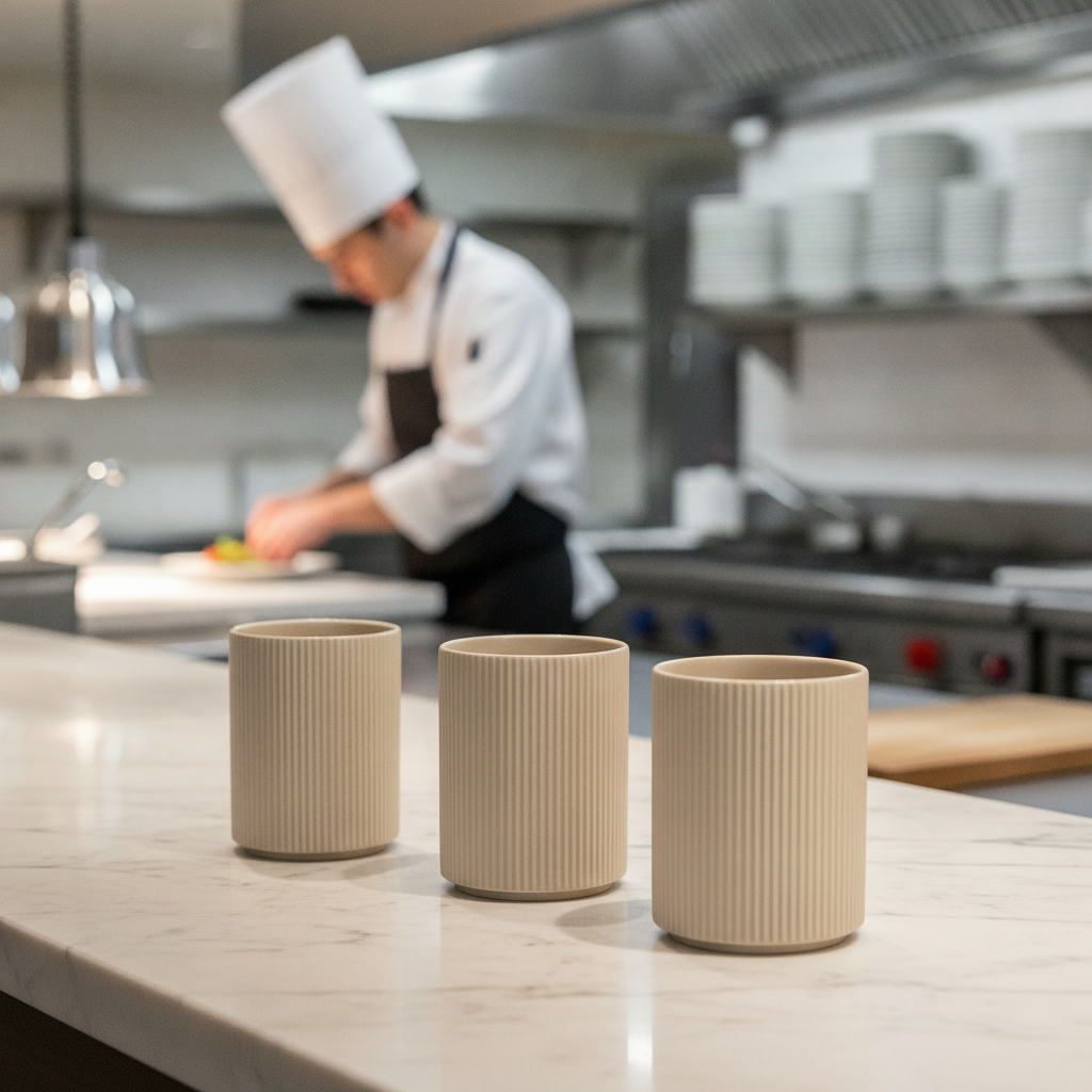 Porcelain Dressing Pot 1.3L for Food Presentation
