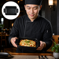 Rectangle Dish 483ml Black Stoneware for Traditional Dining (Pack of 6)