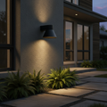 Aluminium Outdoor Wall Light with Decorative Downlight Effect for Outdoor Spaces