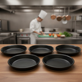 Stoneware Black Pie Dish 160mm for Home Baking (Pack of 6)