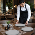 Bamboo Organic Glass Round Plates 295mm for Elegant Dining (Pack of 6)