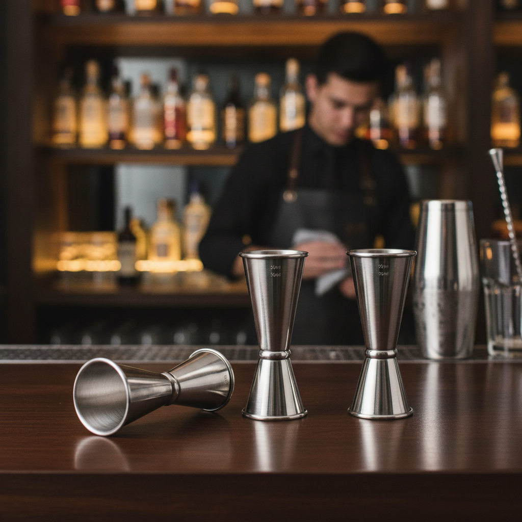 Stainless Steel Cocktail Jigger 25ml and 50ml for Bars & Pubs