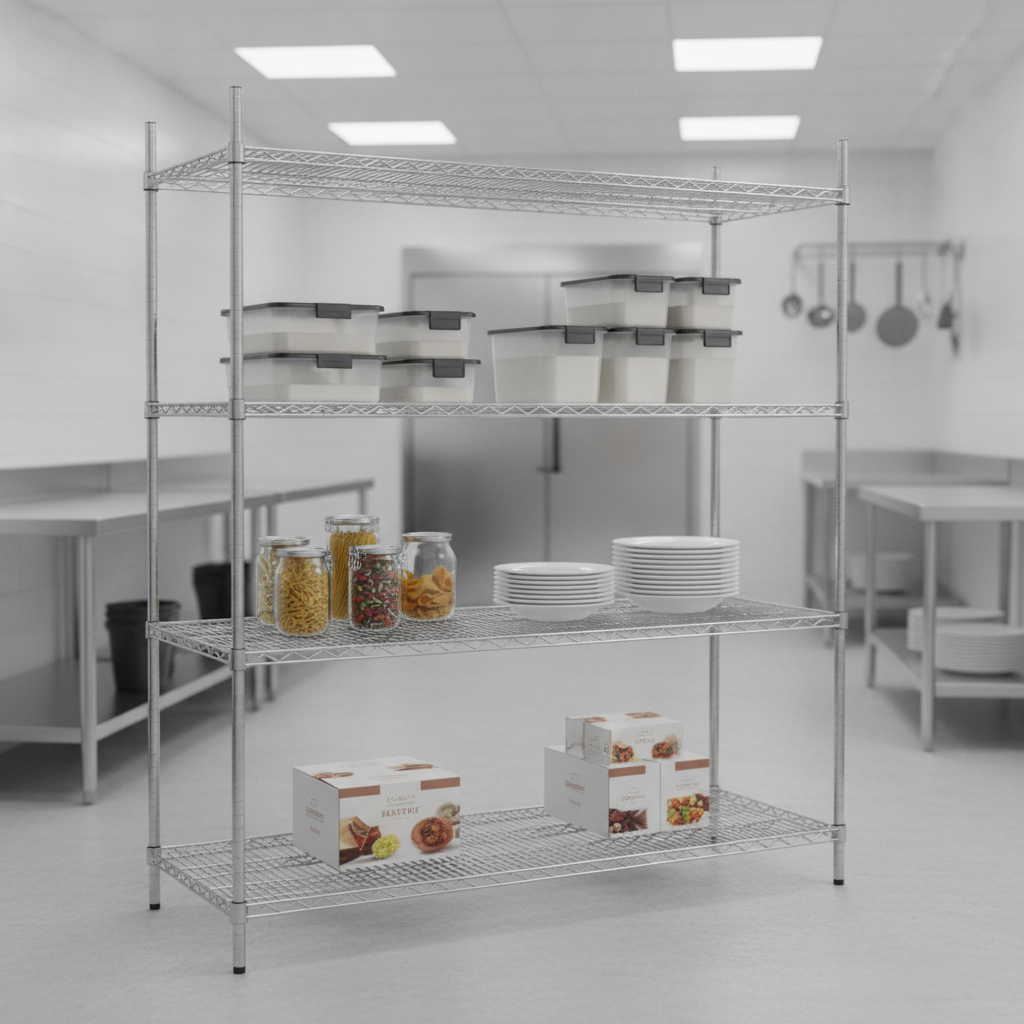 Zinc Coated Steel Wire Shelving Kit 1525x610mm for Storage Solutions