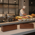 Wood Rectangular Buffet Riser 470mm for Deli Style Service (Pack of 2)