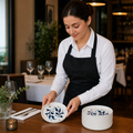 Alumina Round Stacking Trays 140mm Vitrified Ceramic for Hospitality (Pack of 12)