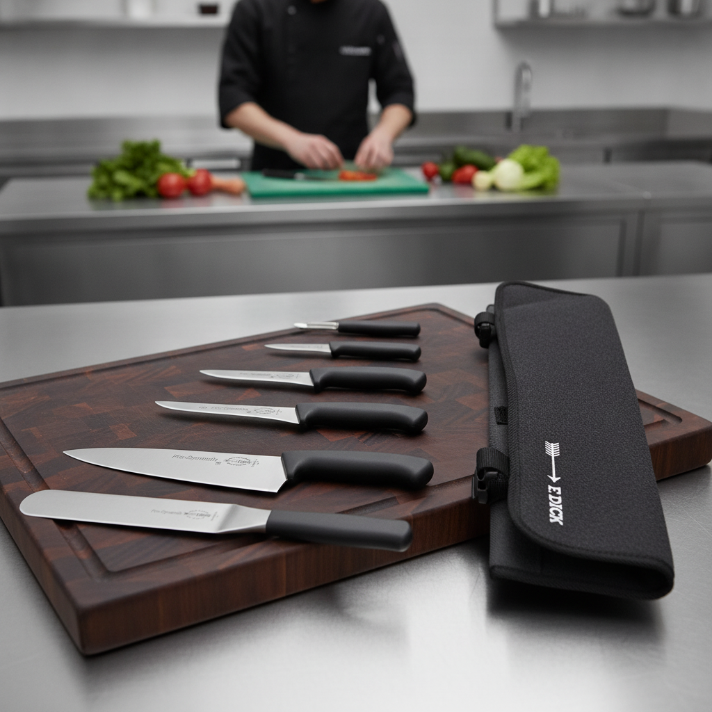 German Stainless Steel 6-Piece Knife Set for Culinary Use
