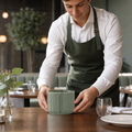 Porcelain Green Sugar Bouillons 227.5ml for Casual Dining (Pack of 12)
