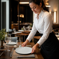 Coupe Plates 203mm White Porcelain for Restaurants & Cafés (Pack of 12)