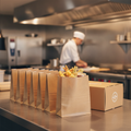 Compostable Paper Hot Food Bags for Eco-Friendly Service (Pack of 500)
