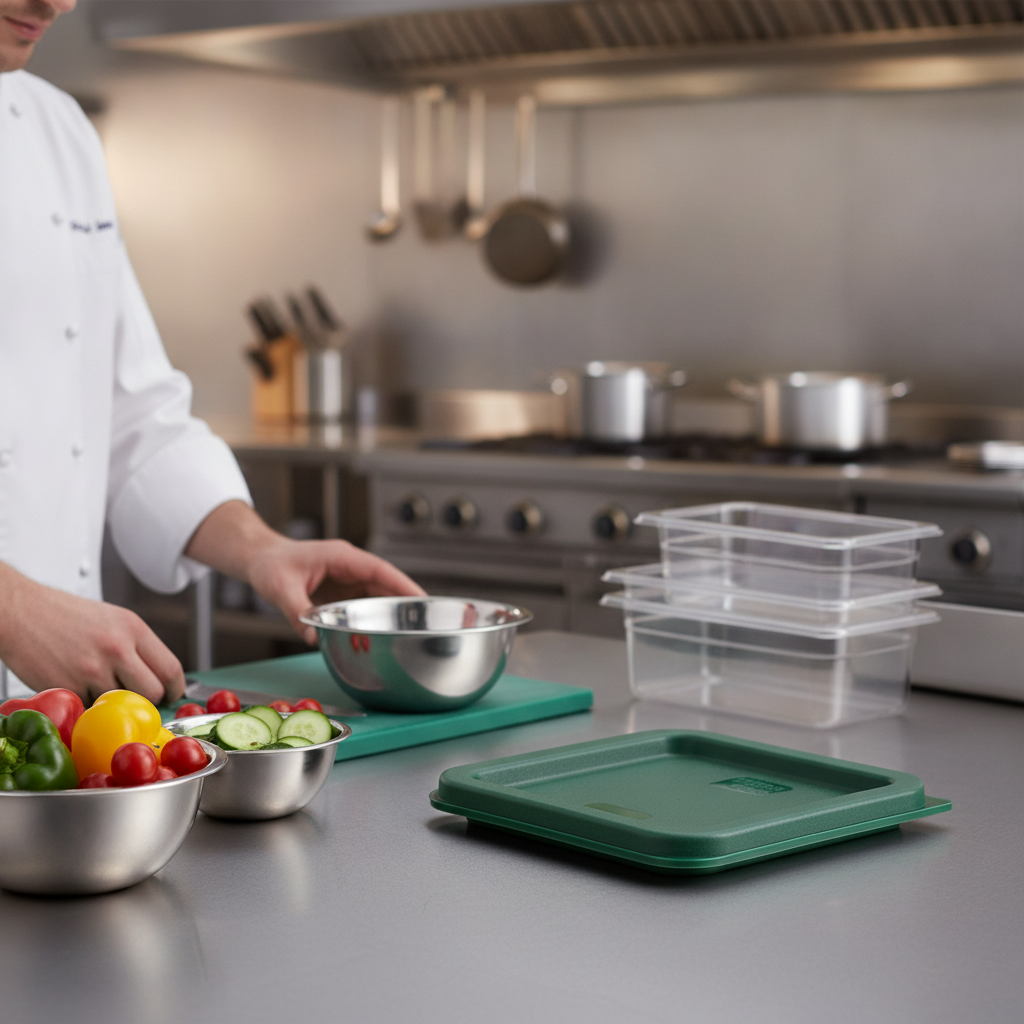 Polyethylene Square Food Storage Container Lid for Food Prep