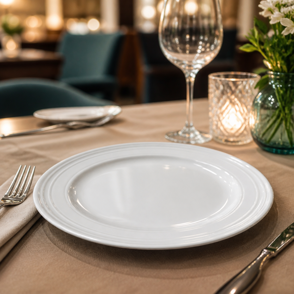 Plates 165mm White China for Elegant Dining (Pack of 12)