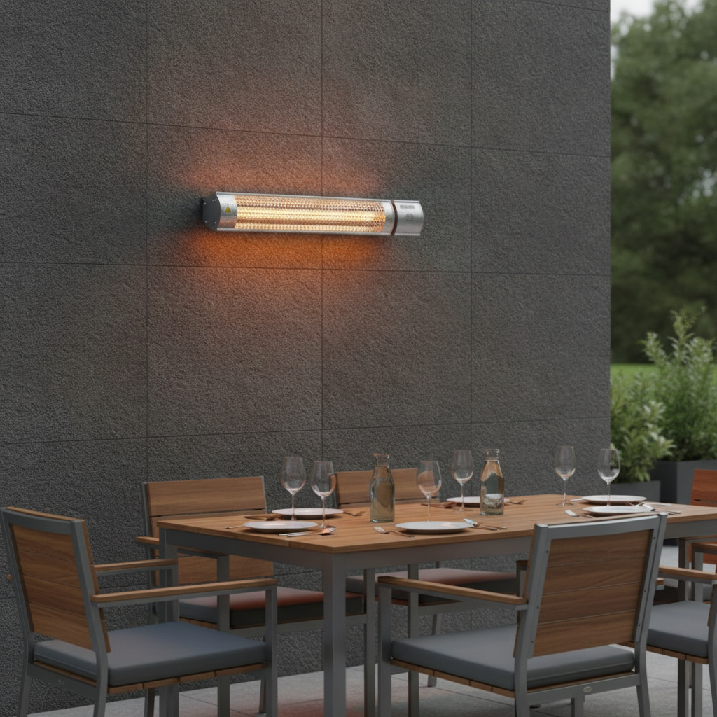 Aluminium Wall Mounted Patio Heater for Outdoor Spaces