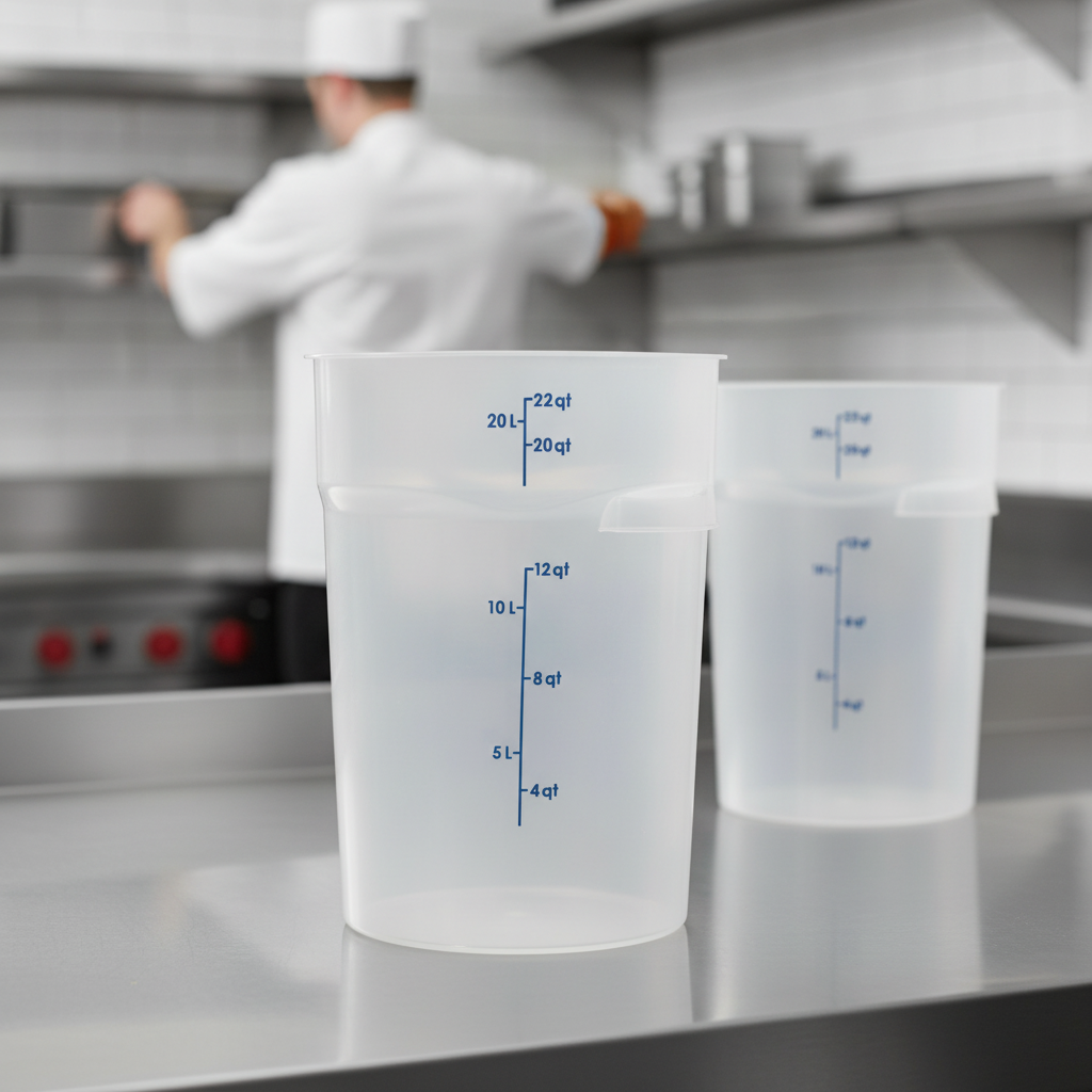 Polypropylene CamRound Container 20.8L for Efficient Storage