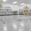 Zinc Coated Steel Chrome Wire Shelves 1220x610mm for Efficient Storage (Pack of 2)