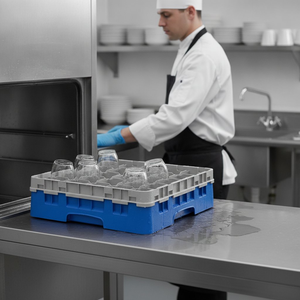 Polypropylene Blue Camrack 25 Compartment Rack for Safe Transport