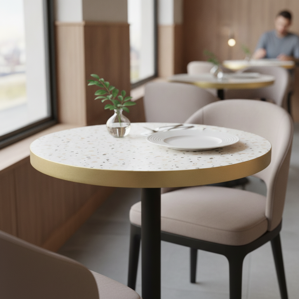 Honeycomb & Chipboard Round Table Top 600mm for Indoor Use