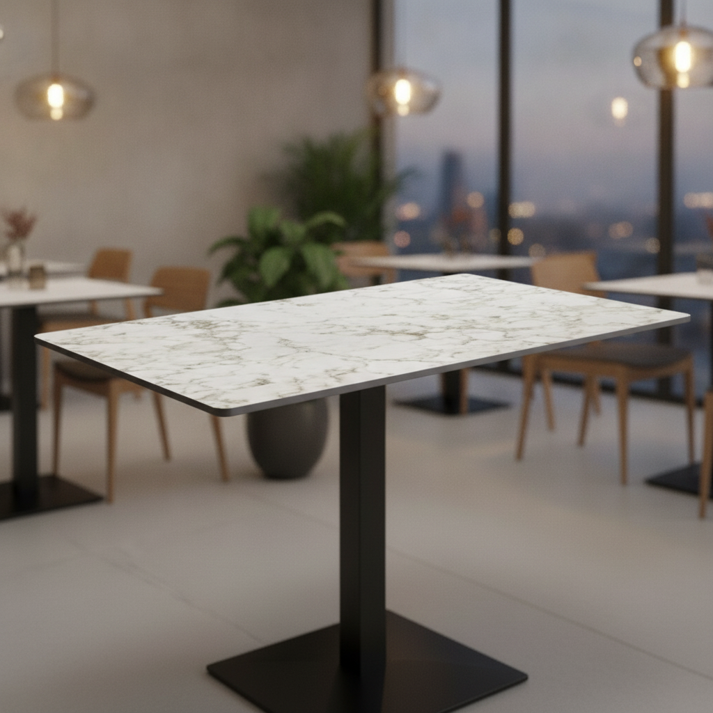 Laminate Rectangular Table Top 1190x690mm for Hospitality