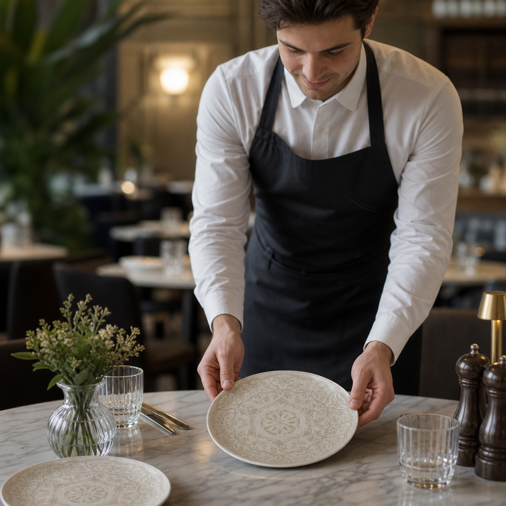 Coupe Plates 152.5mm Vitrified Ceramic for Hospitality Use (Pack of 12)