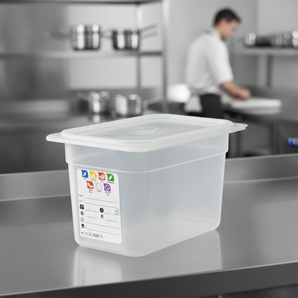 Polypropylene Food Storage Container 1/4 GN 150mm for Professional Kitchens