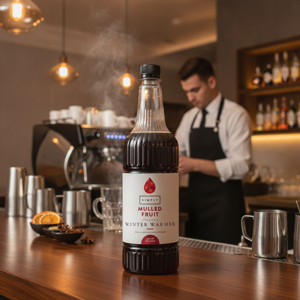 Mulled Fruit Syrup 1L for Festive Drinks (Pack of 1)