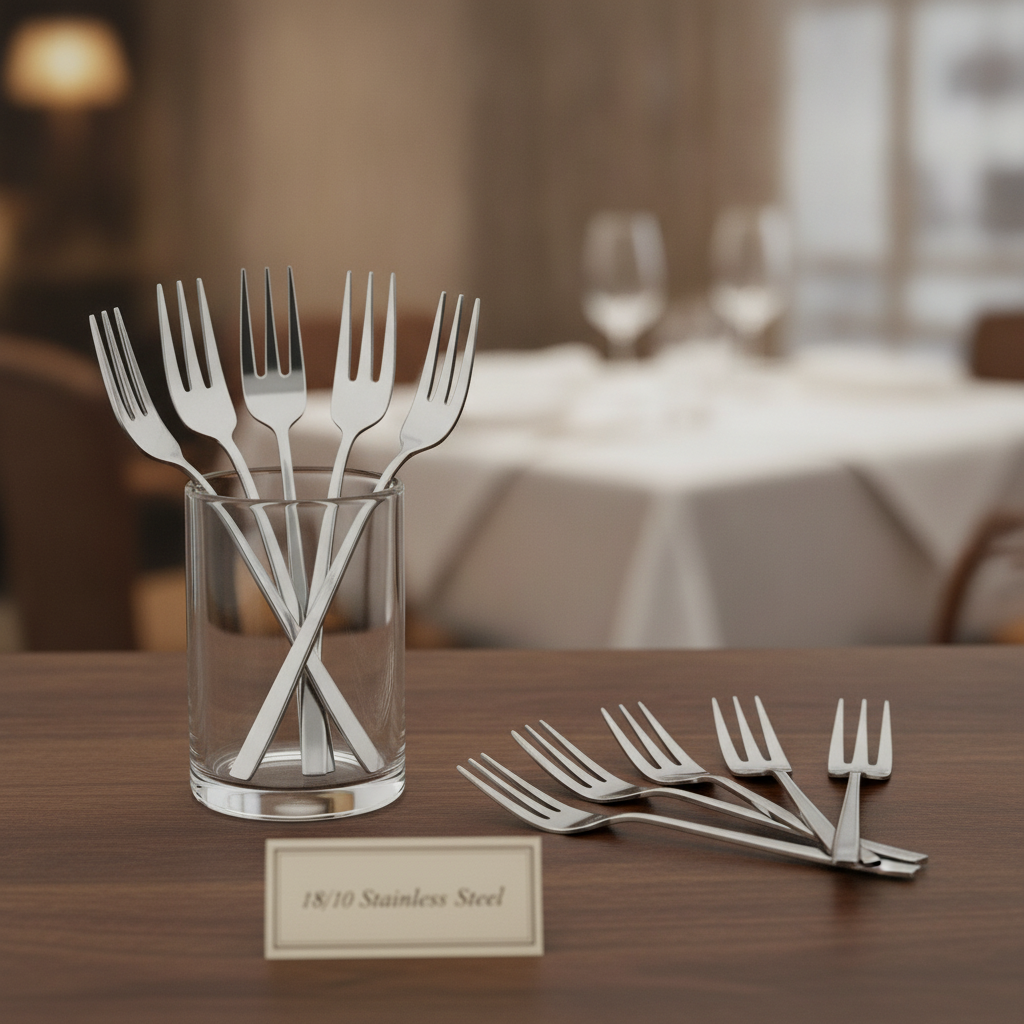 18/10 Stainless Steel Mini Appetizer Forks for Elegant Serving (Pack of 12)
