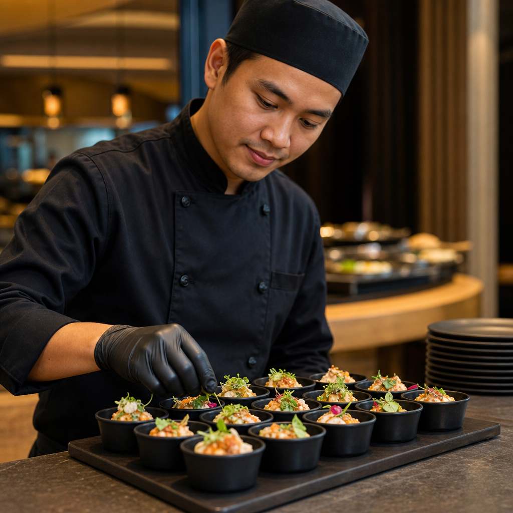 Round Ramekins 42ml Black Melamine for Buffet Presentations (Pack of 24)