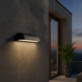 Aluminium Outdoor Wall Light with Opal White Diffuser for Exteriors