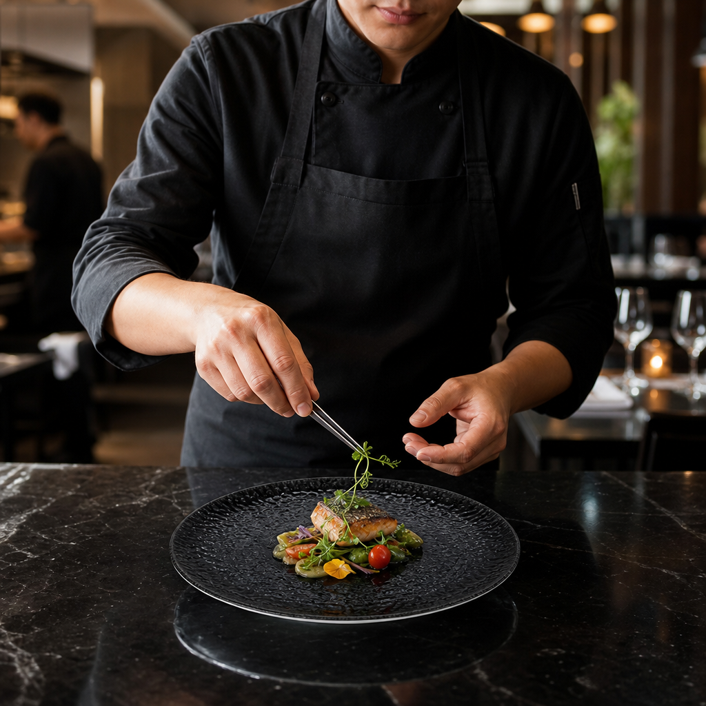 Finest Vitrified Coupe Plates 260mm Vitrified Ceramic for Hospitality Use (Pack of 12)