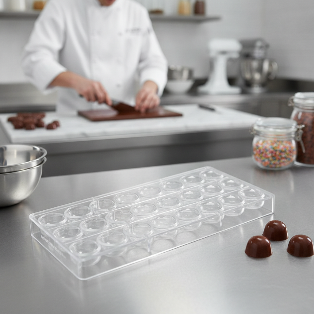 Polycarbonate Chocolate Sphere Mould for Professional Kitchens