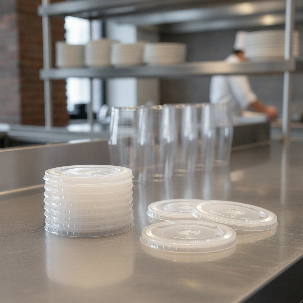 Clear rPET Flat Lids for 12-20oz Cups for Soft Drinks (Pack of 400)