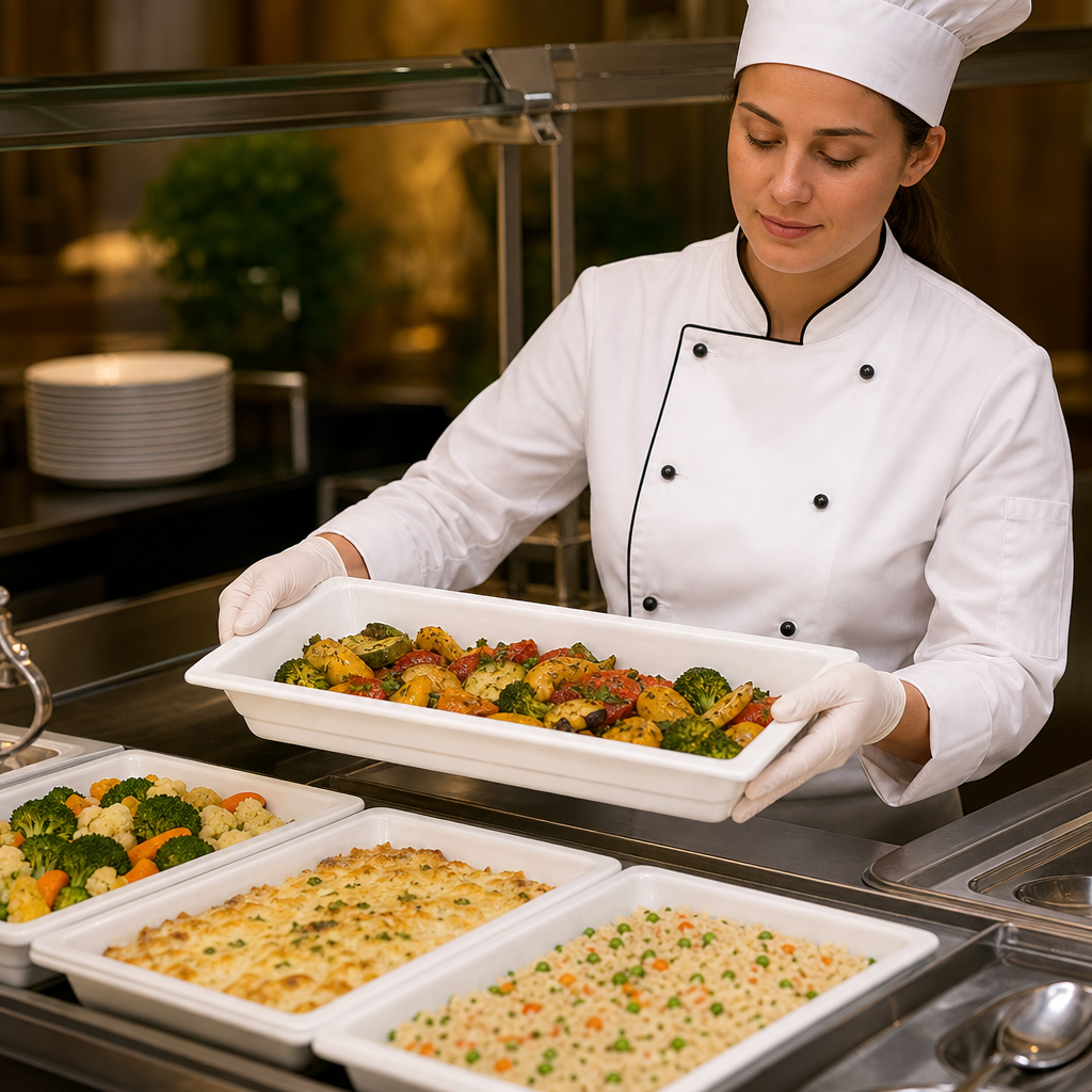 Porcelain Gastronorm Dish 5L for Buffets & Catering