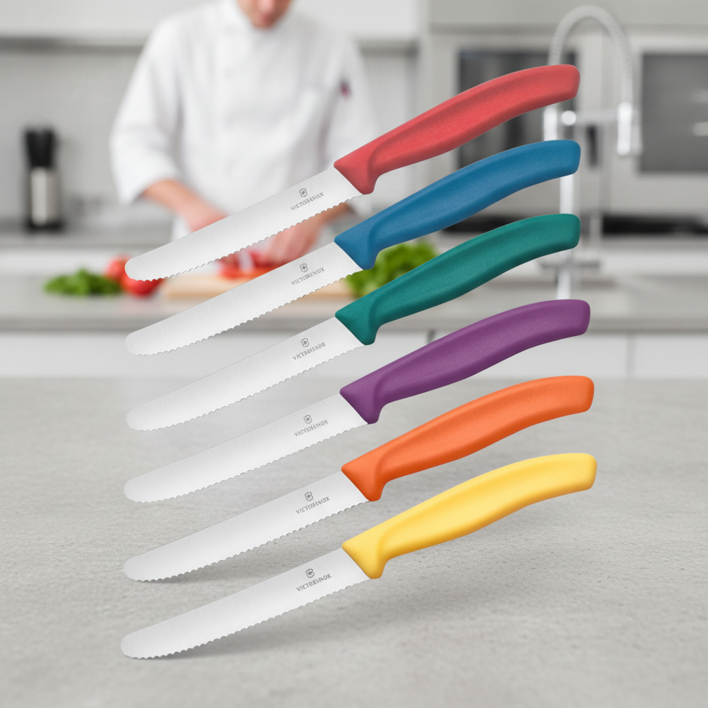 Stainless Steel Tomato and Table Knives 11cm for Catering (Pack of 6)
