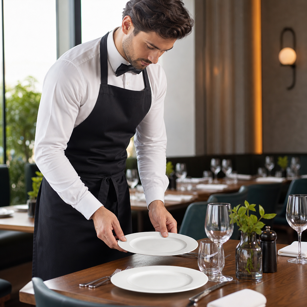 Plates 230mm Porcelain for Catering Environments (Pack of 12)