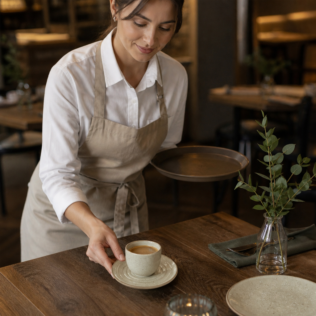 Espresso Saucers 135mm Stoneware for Creative Tabletop Displays (Pack of 6)