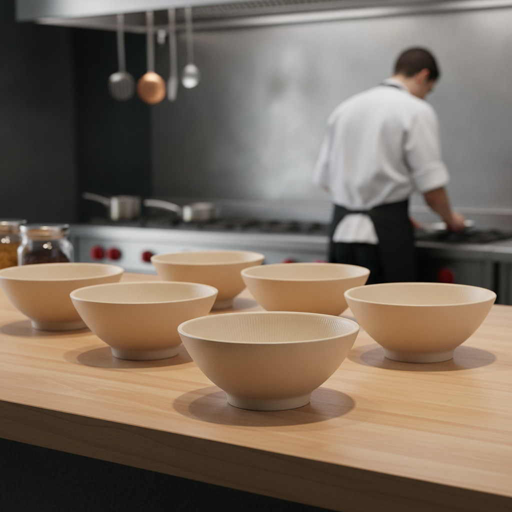 Melamine Round Serving Bowl 900ml for Buffets & Catering