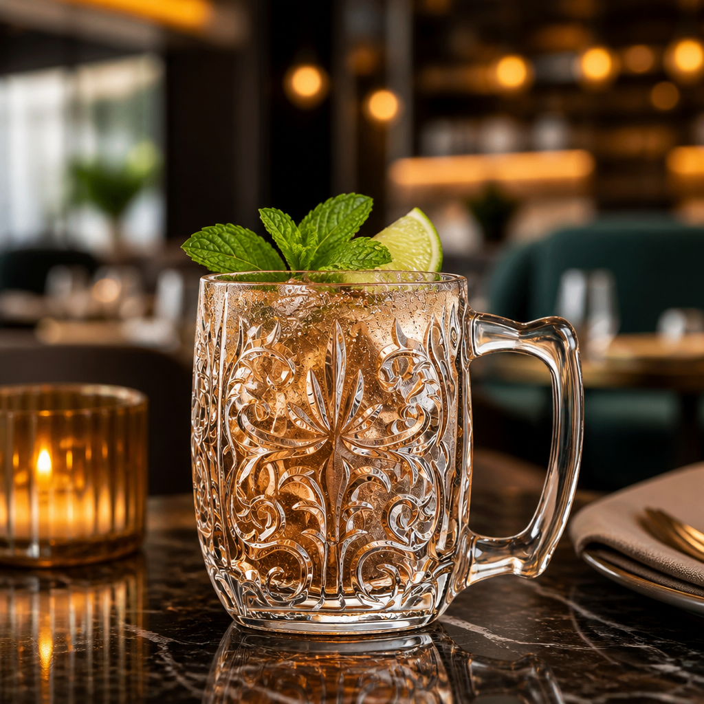 Eco-Crystal Moscow Mule Mugs 430ml for Bars & Pubs (Pack of 8)
