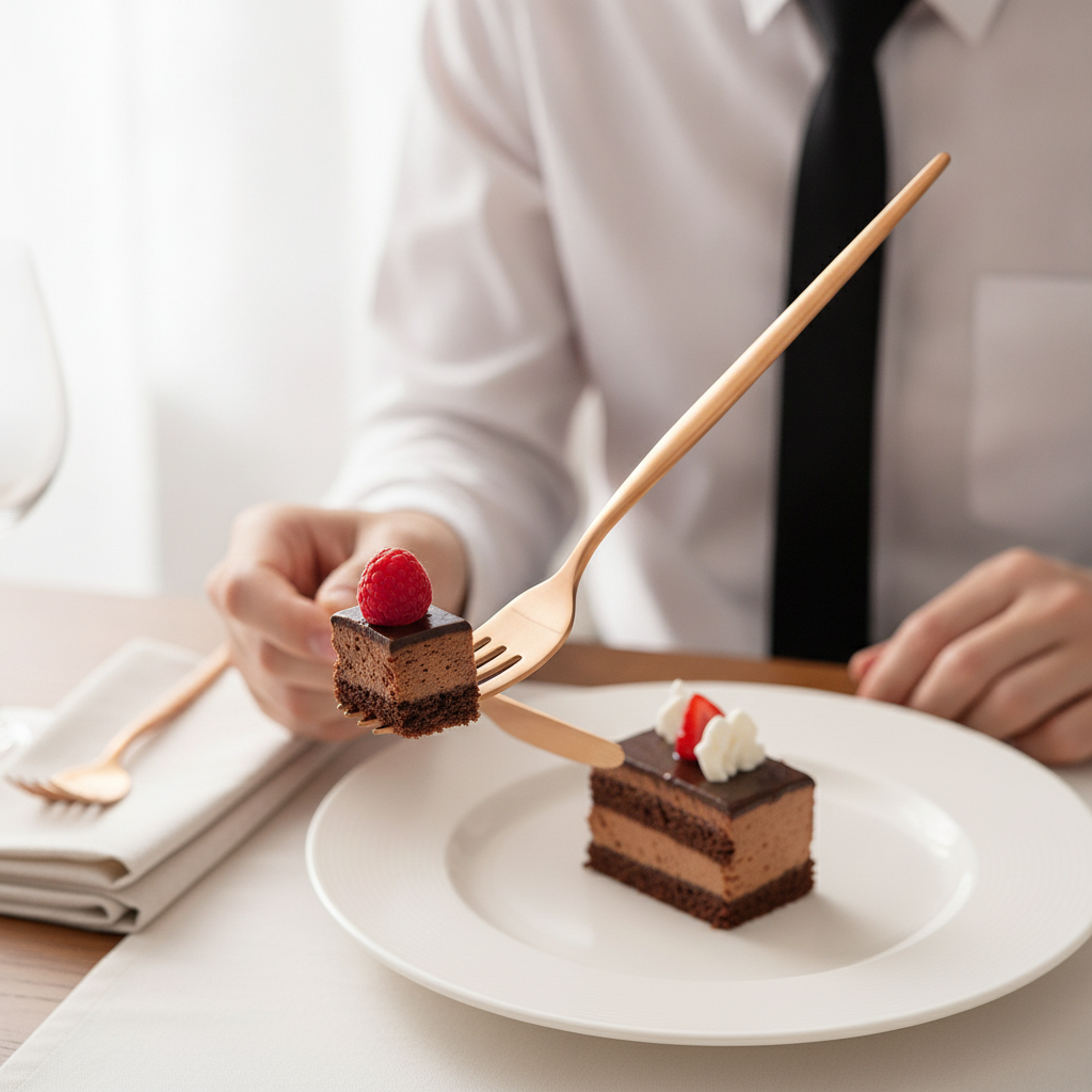 Copper Dessert Forks 183.2mm in Stainless Steel for Elegant Dining (Pack of 12)