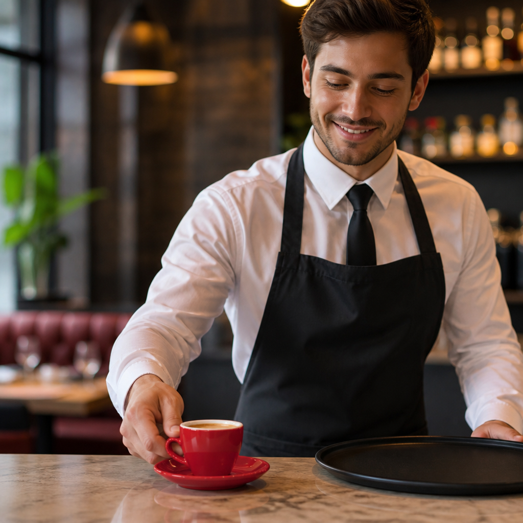 Espresso Saucers 117mm Red Stoneware for Cafés (Pack of 12)